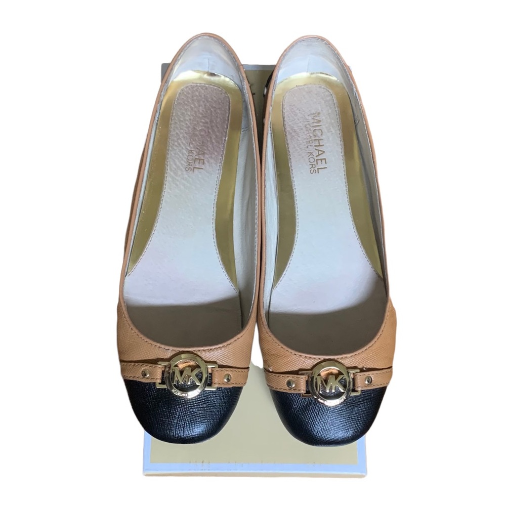 Michael Kors Tan and Black Flats